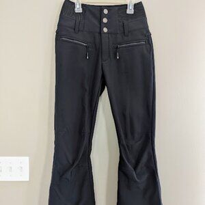 Roxy Rising High Waterproof Shell Insulated Snow Pants Black Size XS